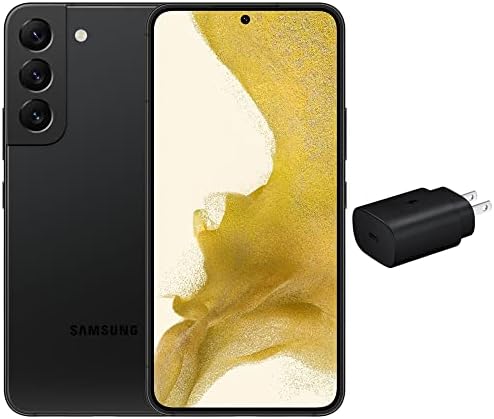 Samsung Galaxy S22 5G (128GB, 8GB) 6.2" 120Hz, 50MP 4K Samsung Galaxy S22 5G (128GB, 8GB) 6.2" 120Hz, 50MP 4K Camera (Fully Unlocked, US & Global) S901U1 (w/ 25W Super Fast Charge Cube, Black)(Renewed)